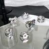 Butterfly Donut Bow Pink Open Ring Personalized Light Luxury Niche Design Cold Wind Index Finger Ring