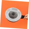 DECHOUS Pot Lid, Stainless Steel Rimmed Clear Pot Lid, Multipurpose Overflow Prevention Pot Lid (24-30cm), Frying Pan Lid, Stirring Pot Lid, Bacon Gre