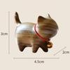 MYDILI Wooden Maneki Neko Cat Figurine, Entryway Accessory, Interior Decoration, Good Luck, Birthday Gift, Gardening Figurine (ST2)