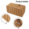 25*13*9cm Imitation Rattan Box Handmade Paper Box Exquisite Workmanship Hotel Usage PP Material Suitable For Paper Towels