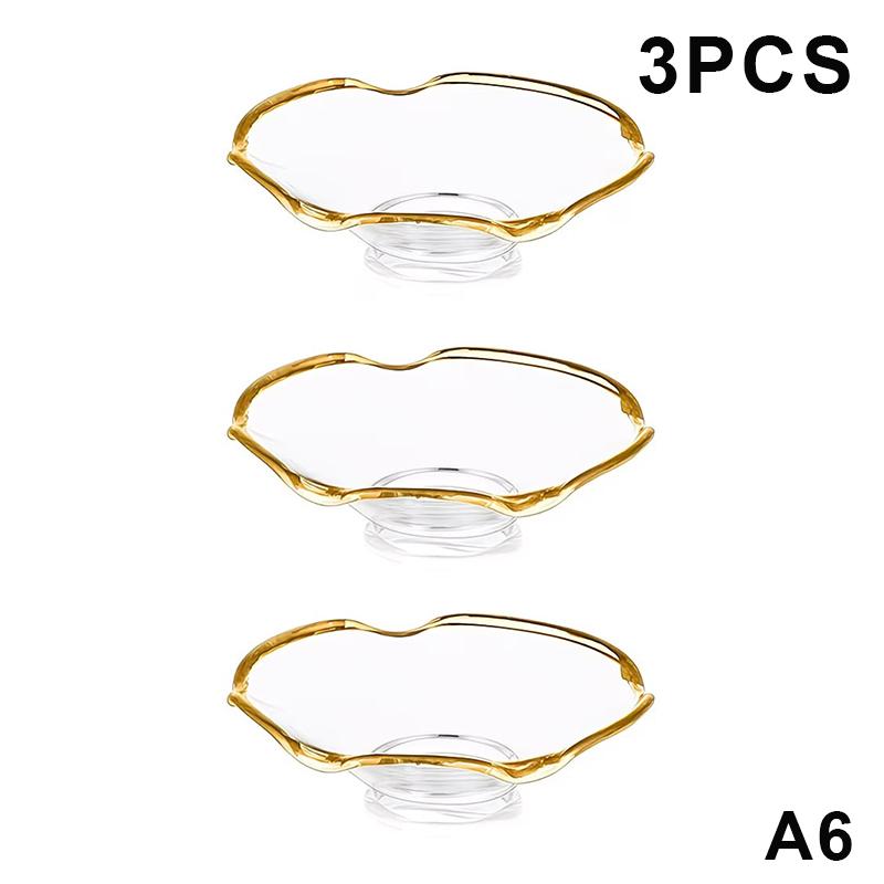 Hot 3 Pack Glass Candle Holders Set With Wax Catcher, Drip Guards& Anti-Tip Base- For Table Centerpieces, Weddings, Home Decor