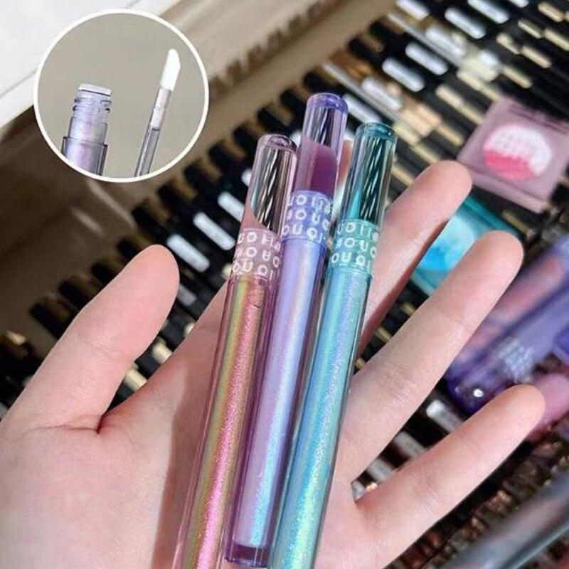 Ombre à paupières liquide fantaisie dorée, poudre Fine et brillante, perle couchée, ver à soie, ombre à paupières liquide, cosmétiques