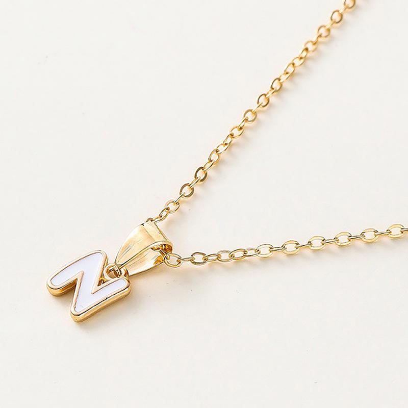 Personalized 26 Initials Charm Necklace For Women Men Premium Design Name Necklace Ladies Jewelry Gift