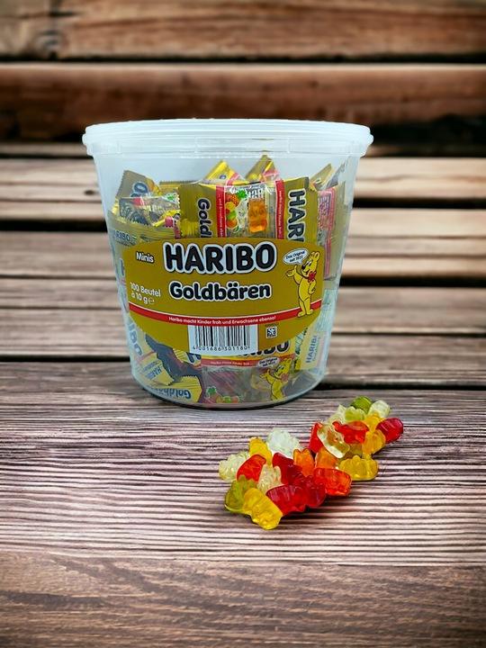 Żelki Haribo 1Kg Owocowe Mini Złote Misie (100Szt X 10G) Niemieckie