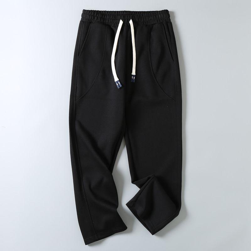 Original Export Surplus Comfortable Cotton Blend New Style Men's Loose Fit Versatile Straight-Leg Elastic Waist Sports Casual Sweatpants