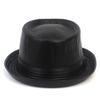 Universal chemistry Punk Leather Black Fedora leather fedora