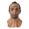 Hot Sale Realistic  Latest Halloween Full Head Bareheaded Old Man Latex Headgear Cosplay Head Silicone Party Masks