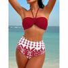 Bikini Sets 3-teilig Sexy Badeanzüge Cover Up Damen Urlaubsbademode Hochgeschnittenes Bademädchen Strandbekleidung