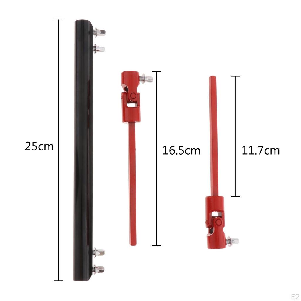 1pc Duty Drum Heavy Double Drive Shaft Bass Pedal Linkage Driveshaft Diy Replacement For