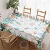 Ocean Theme Rectangle Table Cloth for Table Decor Kitchen Dining Waterproof Reusable Tablecloth for Tables Holiday Party Decor