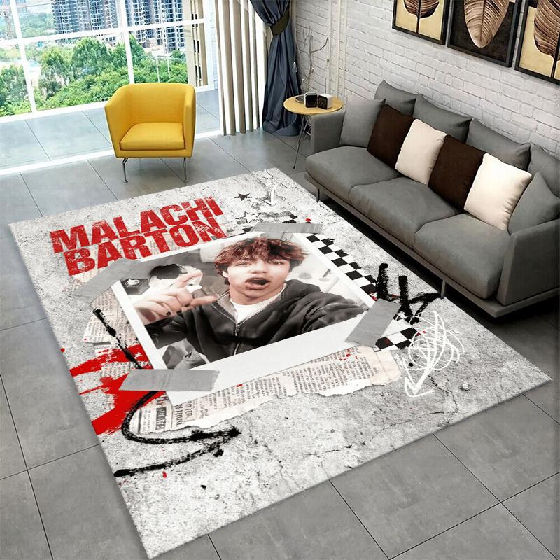 Fashion Malachi Barton Star Non-Slip Area Rug for Living Room,Bedroom,Playroom,Soft Carpet Floor Mat Home Decor Rug Kids Room