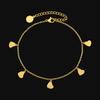 KRKC Adjustable Beach Anklet Foot Jewelry Set Handmade Delicate Anklets for Women Girls 14K Gold Layered Ankle Bracelets Chains