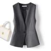 Suit Vest Women's Vest Jacket 2025 Autumn New Style Waist Commuting Versatile Slim Waistcoat