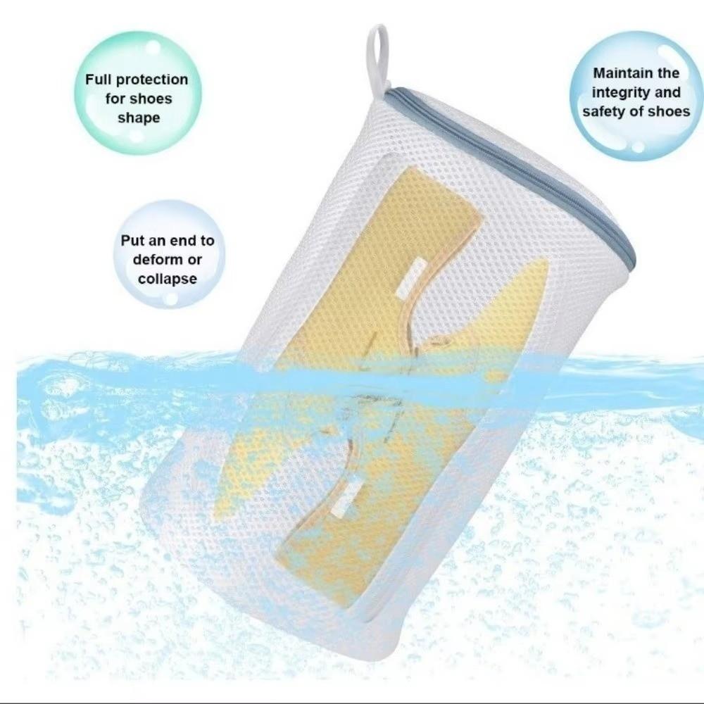 Mesh Laundry Bag Dacron Washing Mesh Bags Versatile Shoe Cleaning Bag