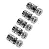 5 STÜCKE 5mm Universalgelenkkupplungen 45 Stahl Motorwellenkupplungsverbinder für RC Modellautos Schiffe