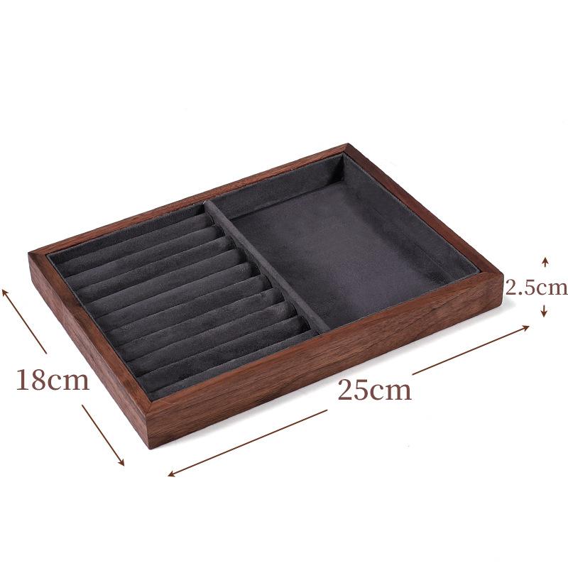 Walnut Jewelry Display Prop Set Combination Bracelet Display Stand Jewelry Display Stand Necklace Display Stand