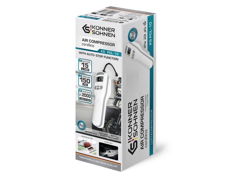 3-In-1 Battery Compressor Ks Pcl-10 - Dx Kspcl-10