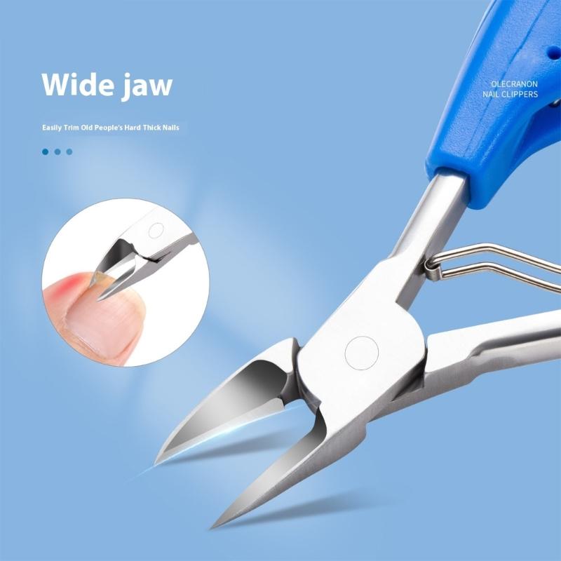 Stainless Steel Toenail Nipper With Ergonomic Grip & Sharpened Blade Suitable For Precise Nail Trimming Cuticle Removal