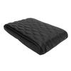 Center Console Armrest Cover Pad Universal PU Leather Waterproof Elastic Strap for SUV Truck Car Black