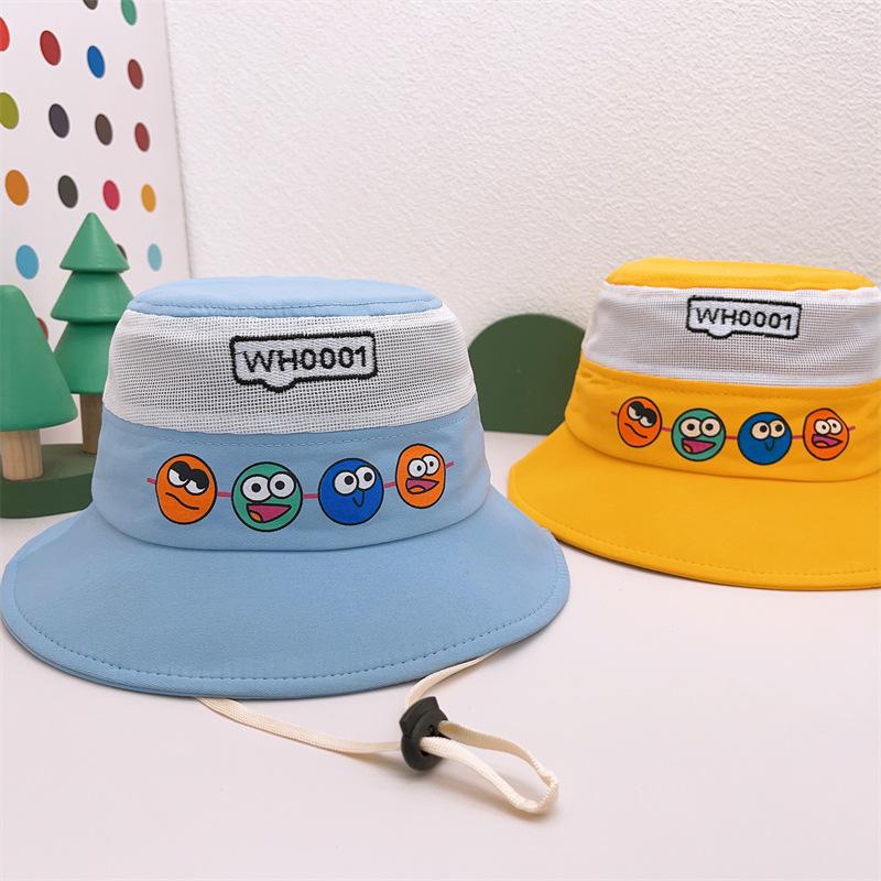 Neuer Kinder-Sonnenhut für draußen mit Cartoon-Druck - Atmungsaktiv und kühl für den Sommer