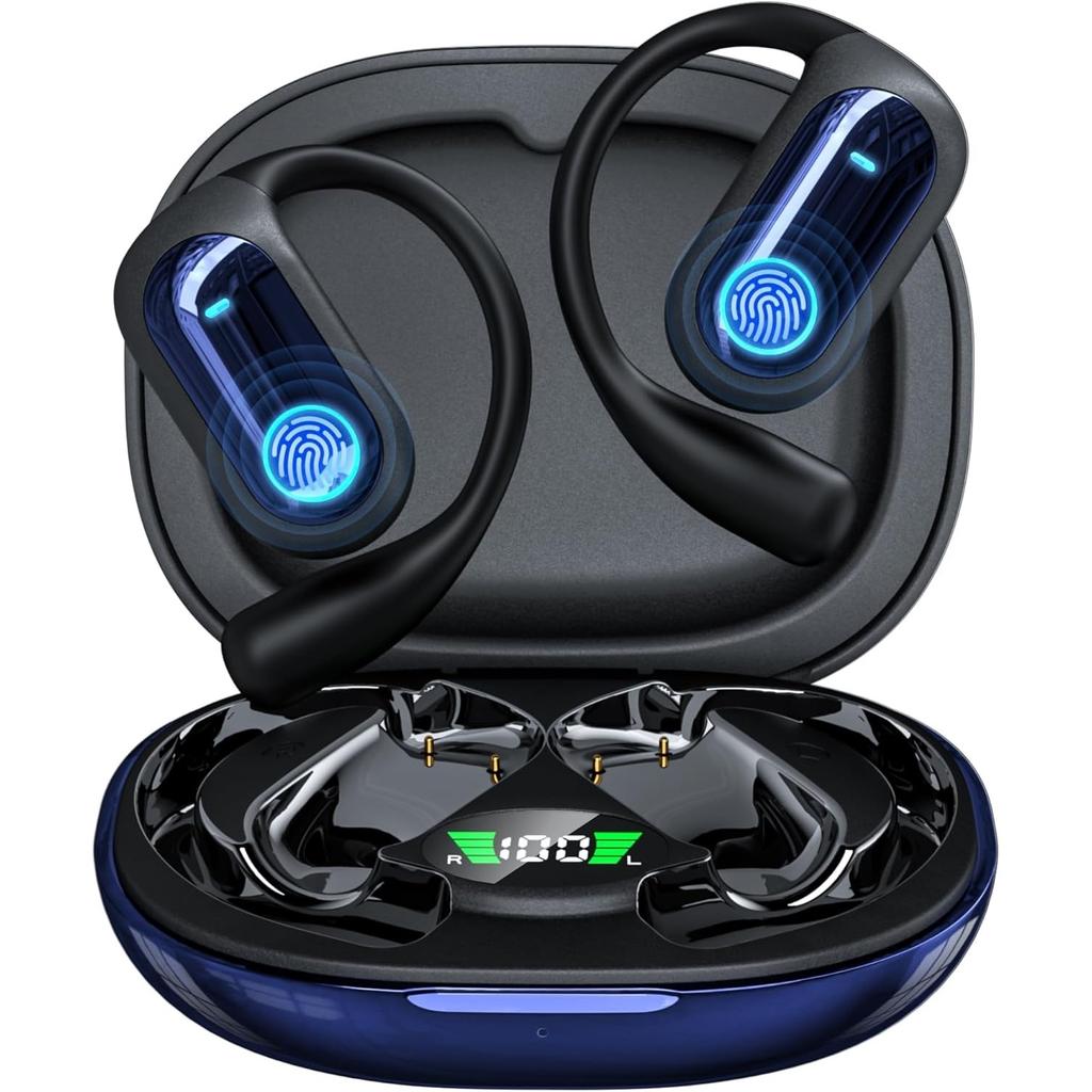 168 Languages AI Translation Earbuds Bluetooth 5.4 Headphones Translator 4-in-1 Smart Mode Touch Screen Real-Time Earphones Fit iOS and Android