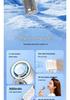 Transparent Mech-Style Portable USB Fan with Ice Pack and High-Speed Cooling
