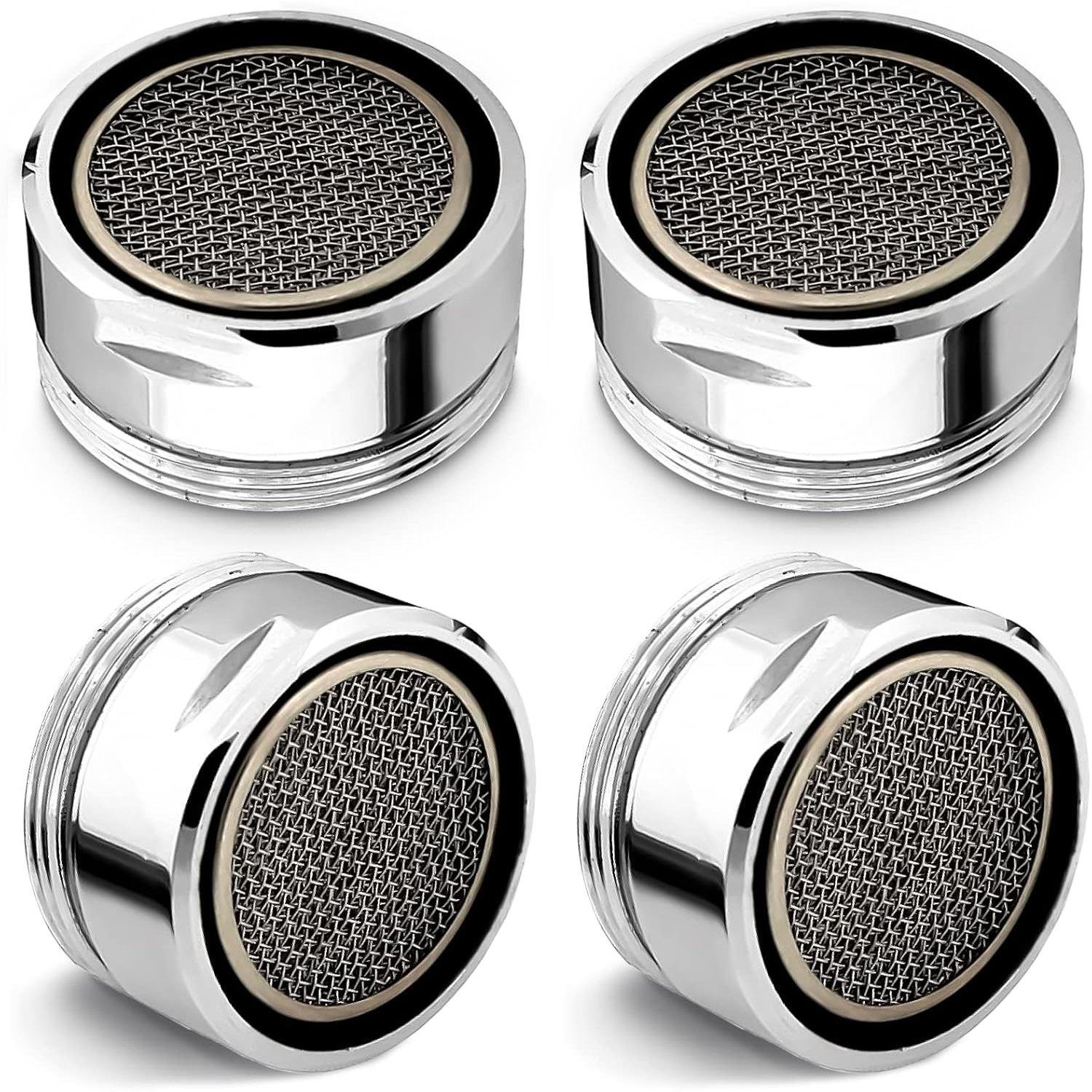 

4Pcs Bathroom Faucet Aerator Replacement - 15 /16 24mm Kitchen Bathroom Sink Attachment High Flow Aerator for Sink Faucet Aerators M24 Male Thread A1
