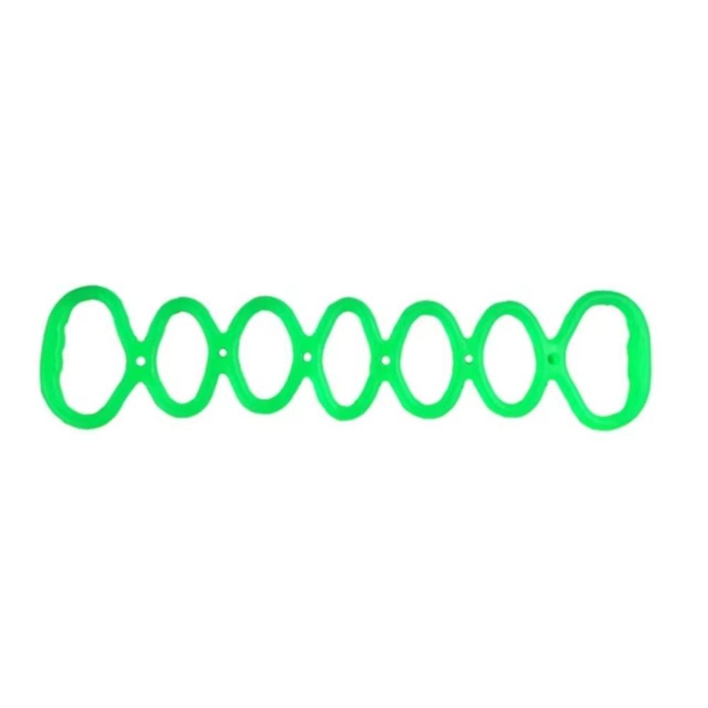 Flexible Yoga Stretch Band 7 Ring Silicone Elastic Stretcher Pull Up Assist Band  Gym Exercise