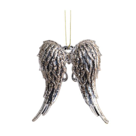 Christmas Tree Ornament Standing Deer Cup Butterflies Wing Design Sparkling Hanging Decoration Festive Holiday Season Home Decor