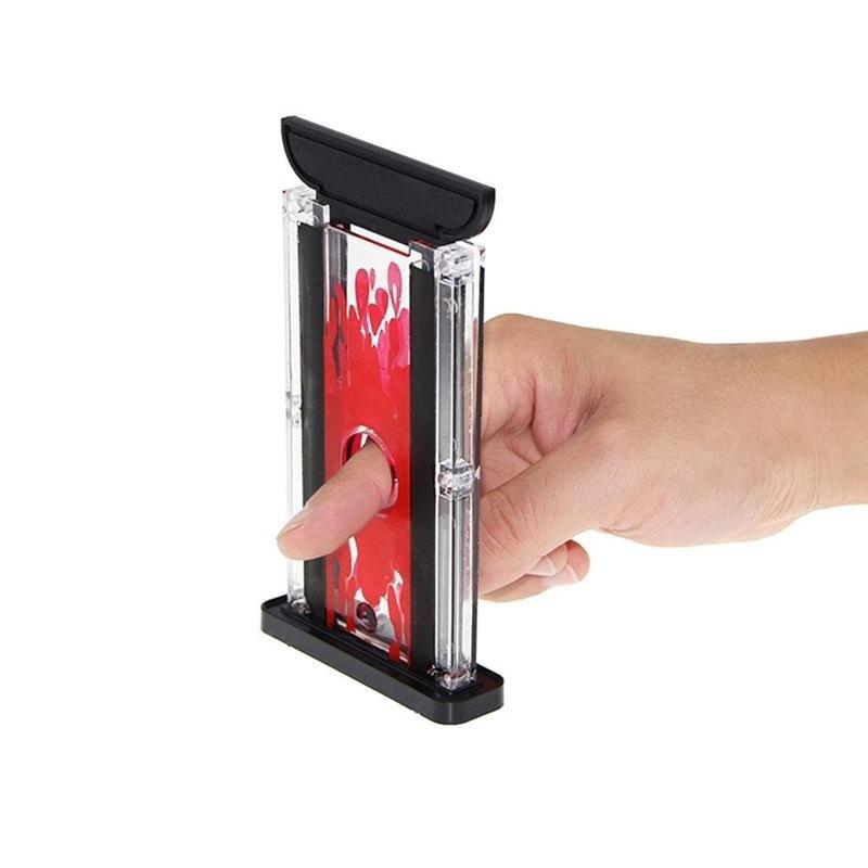 Funny-Finger Hay Cutter Chopper Magician Trick Prop Magic Toy (Color: Red)