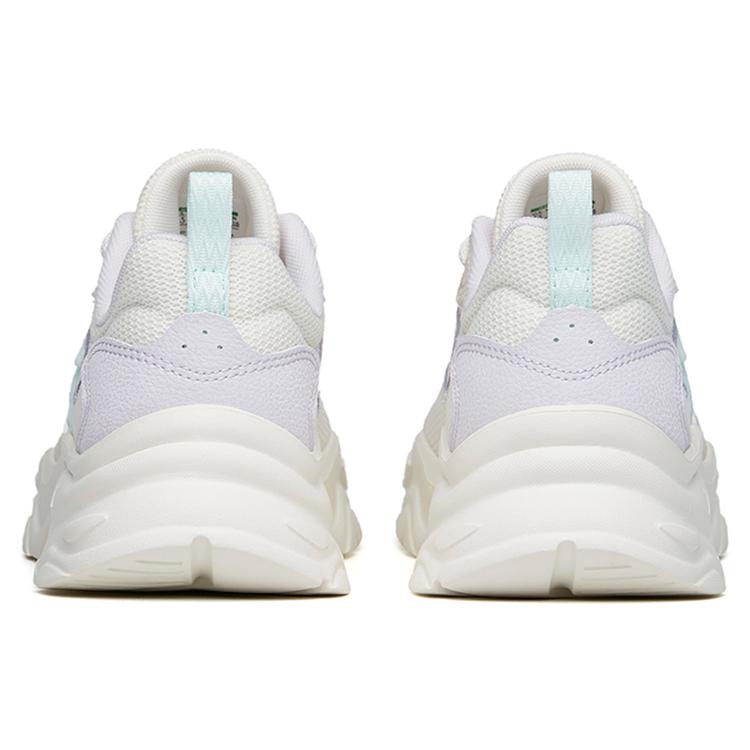 New Anta Life Collection Cushioning Anti Slip And Wear Resistant Low Top Casual Shoes Women's White Purple Blue 122228891-3