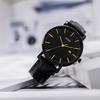 Men's Waterproof Analog Business Watch with Milanese Mesh Strap and Date Display