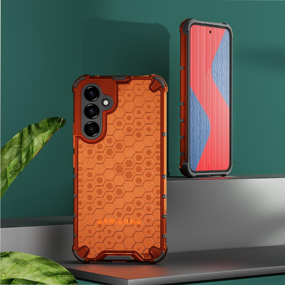 KEYSION Coque blindée antichoc pour Samsung, compatible modèles A54, 5G, A34, A14, A13, 5G, A04S, transparente, en nid d'abeille, pour Galaxy M23, 5G, M52, M13
