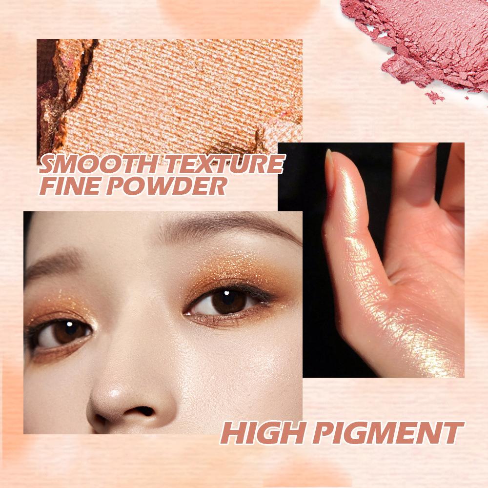 12 Colors Multifunctional Eyeshadow Palette Easy To Color Not Easy To Fly Powder Eyeshadow Highlighter Blush Repair Palette