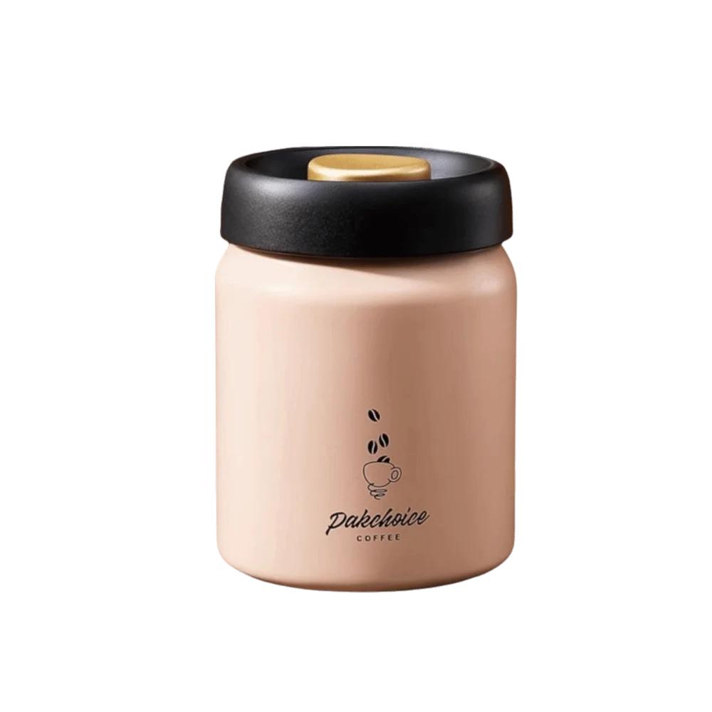 Stainless Steel Vacuum Coffee Container Moisture-Proof Thickened Coffee Bean Storage Rust-proof Keep Fresh Airtight Canister
