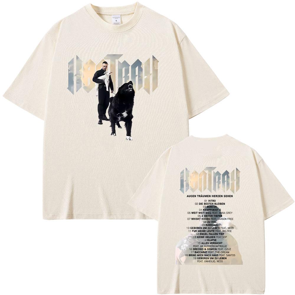 Rapper Kontra K Augen Traumen Herzen Sehen Album Graphic Tshirt Men Women Hip Hop Fashion Pop Music T Shirt Man Cotton Tshirts
