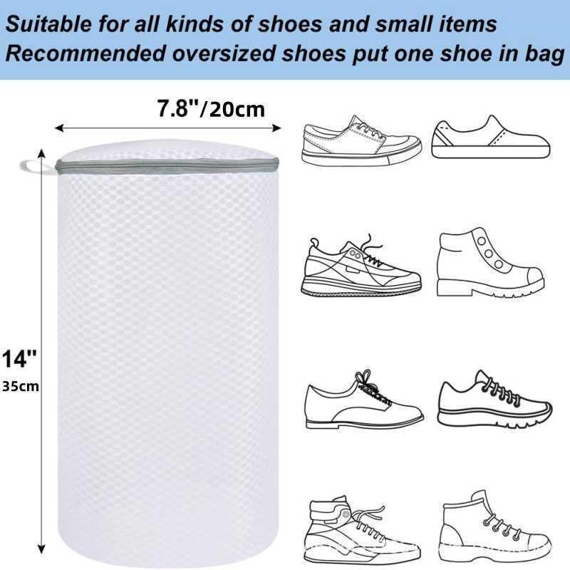 Polyester Shoe and Sock Washing Bag – Machine Washable, Anti-Deformation Protection