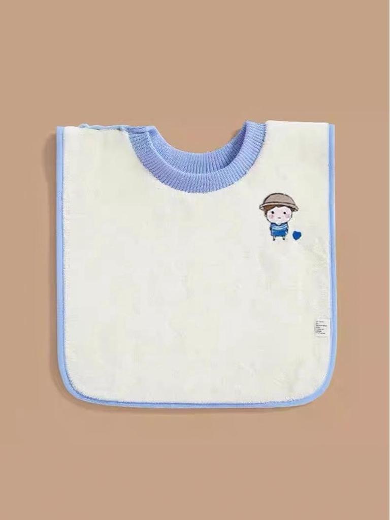 Waterproof Baby Bib & Washcloth Set: Ideal for Toothbrushing, Face Wiping, Mouthwash, and Keeps Clothes Dry.