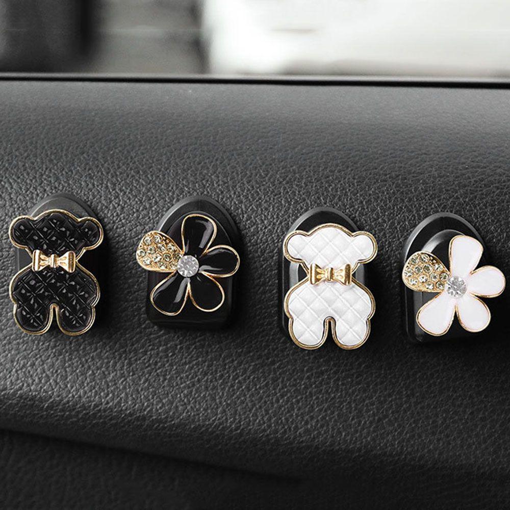 Bear Mini Car Accessories Interior Accessories Auto Fastener Clip Car Clip Car Hook Invisible Hook