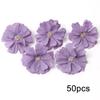 Purple Artificial Flowers Heads Silk Fake Flowers For Home Decor Party Wedding Decoration DIY Valentine's Day Gifts Accessories