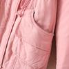 Cappotto di Cotone Slimming con Cappuccio in Eco-pelliccia Stile Europeo & Americano Autunno/Inverno 2025