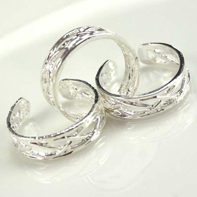 10 Pcs Adjustable Silver Plated Open Jewelry Toe Rings for Women Party Gift