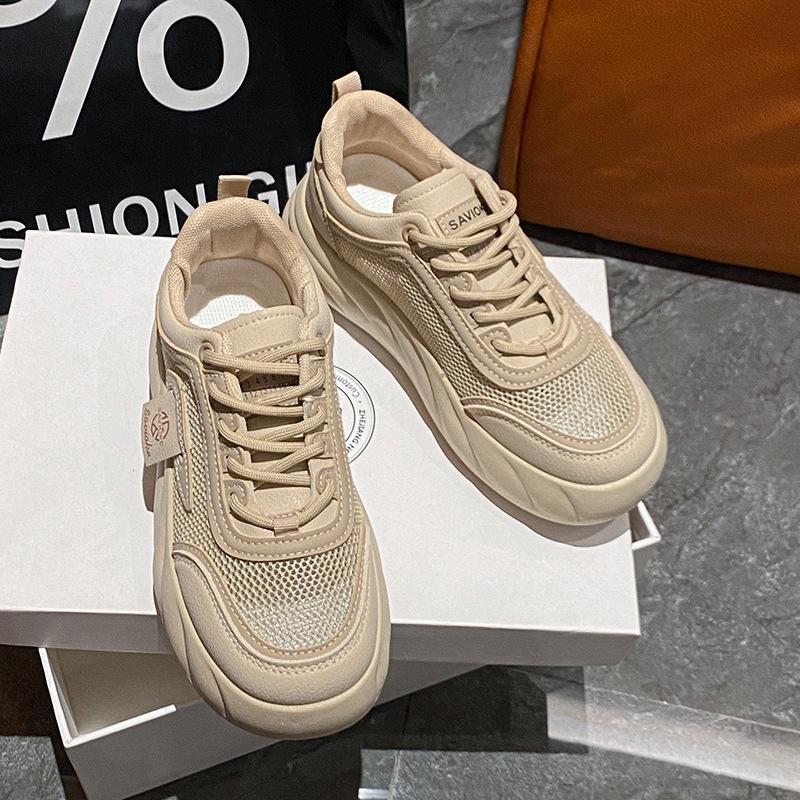 

Маленькие белые туфли женские летние новые - это женские студенческие повседневные спортивные универсальные кеды через сетку - 40