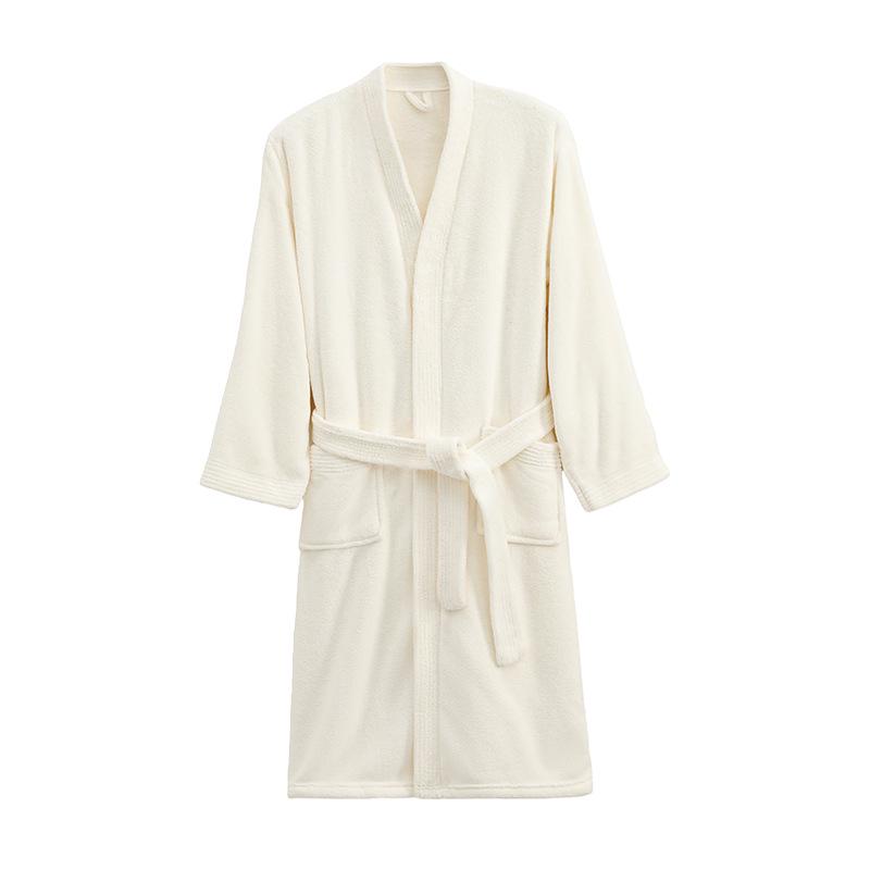 Women's Thick Antibacterial Quick-Dry Cloud Velvet Bathrobe - Autumn/Winter