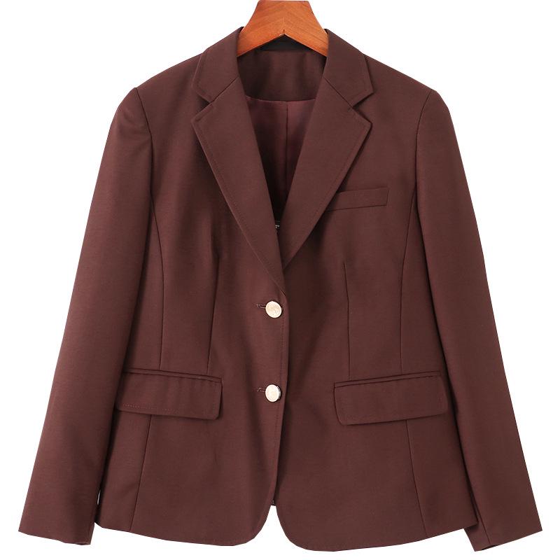 Damen Campus-Stil Anzugjacke - Herbst 2021 Professionelles Interview-Oberteil für Studierende
