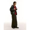 Saendeusaundeu (Unisex) Washed Cation Elastic Waist Balloon Pants Brown