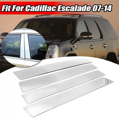 For Cadillac Escalade 2007-2014 Black Post Pillar Door Trim Car Auto Accessories