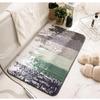Print Sponge Bathroom Cashmere Thickening Mat Bath Non-slip Carpets In Wash Basin Bathtub  Floor Rug Shower Room Doormat Memory Foam 3D Pad