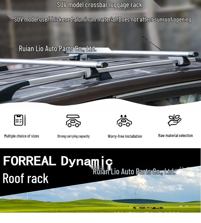 Off-Road Aluminum Alloy Roof Rack with Cross Bars for Cars and Travel