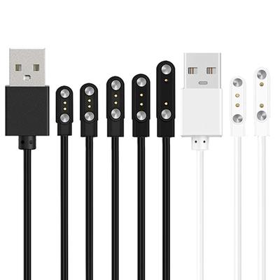 Cavo di Ricarica Magnetico Forte a 2 Pin Cavo di Ricarica Usb Corda Cavo Colore Nero Bianco Compatibile Con Smartwatch Universale